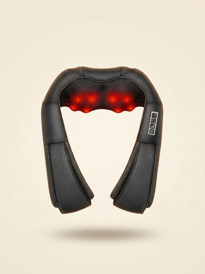 ComfortWave Heated Neck Massager studio shot on cream background