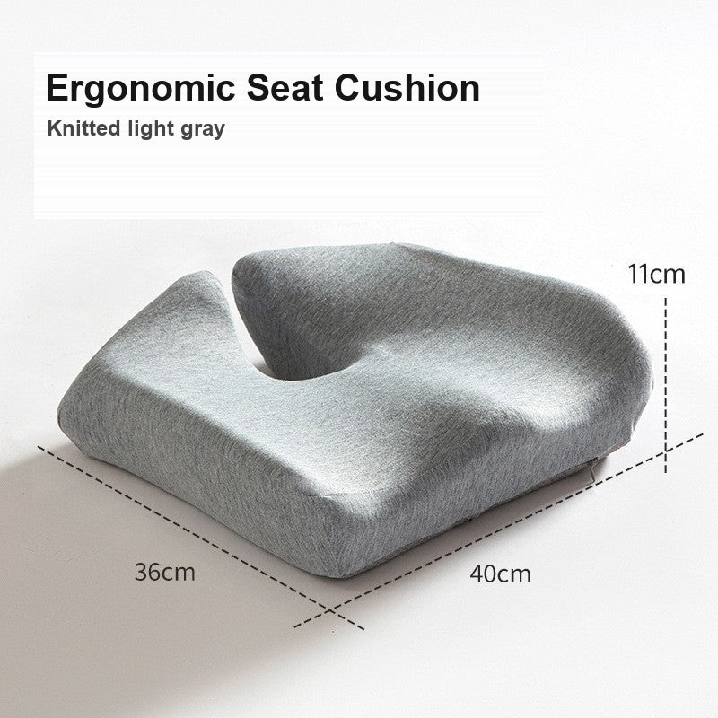 Ergonomic Seat Cushion – high-density foam with removable washable cover